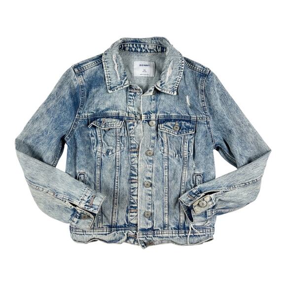 Old Navy Denim Jean Jacket Women's size XS Petite - Picture 1 of 9